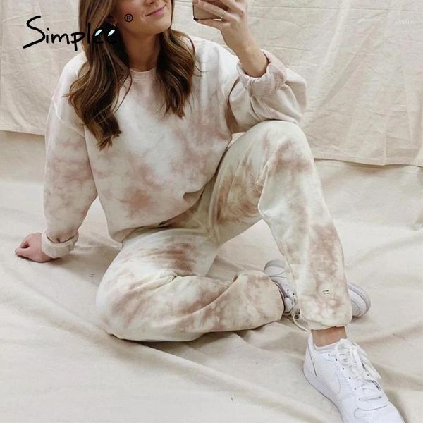 simplee plus size autumn winter 2020 women suits tie dye 2 pecs suits casual ladies streetwear high fashion oversize set1, White
simplee plus size autumn winter 2020 women suits tie dye 2 pecs suits casual ladies streetwear high fashion oversize set1, White