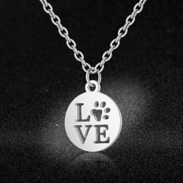 pendant necklaces quality 100% stainless steel love dog cat charm necklace for women high polish fashion, Silver
pendant necklaces quality 100% stainless steel love dog cat charm necklace for women high polish fashion, Silver