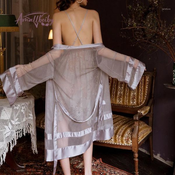 5 colors bathrobe morning gowns wedding women robes transparent lingerie underwear temptation mesh satin kimono bath robe1, Black;red
5 colors bathrobe morning gowns wedding women robes transparent lingerie underwear temptation mesh satin kimono bath robe1, Black;red