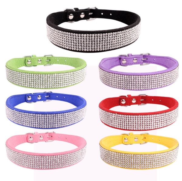 fashion crystal dog collars pu leather small bling dog collar dog cat necklace with xs - xxl
fashion crystal dog collars pu leather small bling dog collar dog cat necklace with xs - xxl