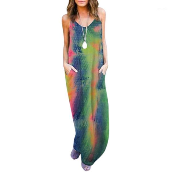 women's long summer dress 2020 tie-dye printed sleeveless loose dress women clothing zomerjurk dames robes1, Black;gray
women's long summer dress 2020 tie-dye printed sleeveless loose dress women clothing zomerjurk dames robes1, Black;gray