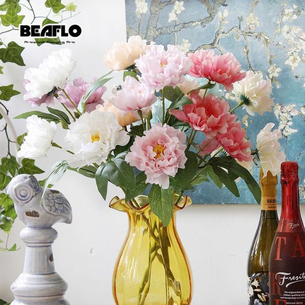 hight quality artificial flowers peony silk fake flower european 1 bouquet wedding home table party decoration
hight quality artificial flowers peony silk fake flower european 1 bouquet wedding home table party decoration