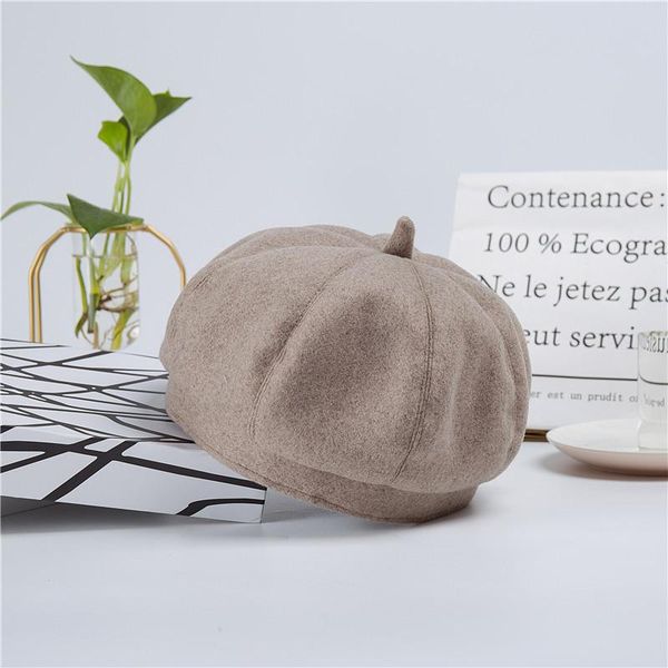 berets 2021 modis womens winter warm sweet solid wool french artist beanie hat cap female bonnet caps for women, Blue;gray
berets 2021 modis womens winter warm sweet solid wool french artist beanie hat cap female bonnet caps for women, Blue;gray