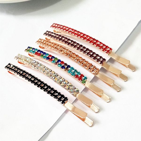 side clip hairpin double row rhinestone hair accessories fashion bangs korea women girl colorful 1sn m2, Red;brown
side clip hairpin double row rhinestone hair accessories fashion bangs korea women girl colorful 1sn m2, Red;brown