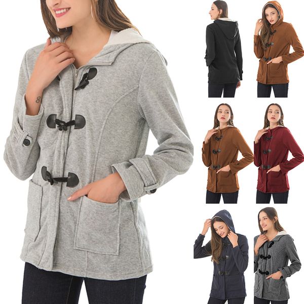 s-5xl big size women's winter style horn button cotton jacket women 2020 new thick hooded cotton jacket women mid-length jacket, Black;brown
s-5xl big size women's winter style horn button cotton jacket women 2020 new thick hooded cotton jacket women mid-length jacket, Black;brown