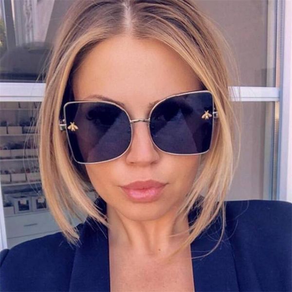 sunglasses black shades vintage brand designer bee for women flat lens metal mirror sun glasses retro female eyewear sunnies, White;black
sunglasses black shades vintage brand designer bee for women flat lens metal mirror sun glasses retro female eyewear sunnies, White;black
