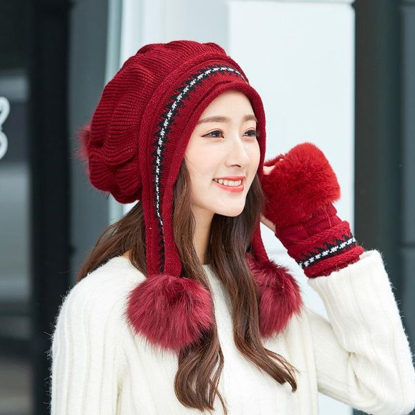 beanie/skull caps 2021 women winter knitted hat and gloves set woman's warm plush sets girl outdoor ski cap scarves solid for wholesale, Blue;gray
beanie/skull caps 2021 women winter knitted hat and gloves set woman's warm plush sets girl outdoor ski cap scarves solid for wholesale, Blue;gray