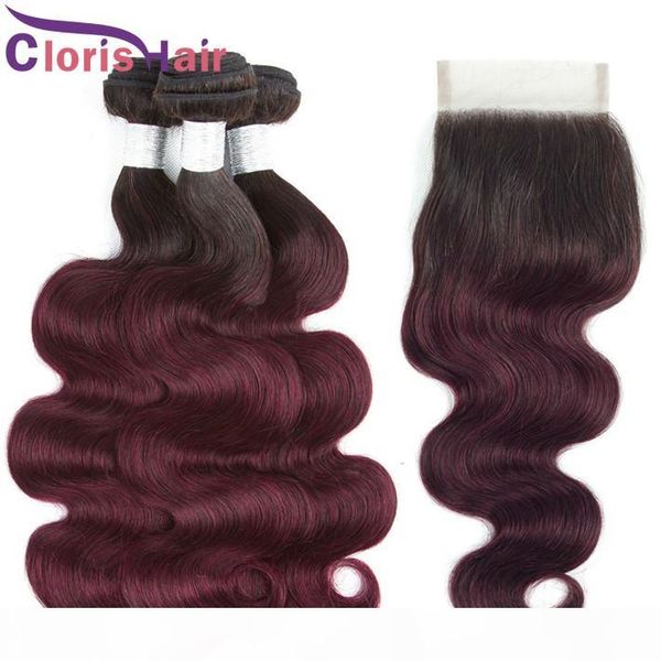 full 4pcs burgundy ombre human hair weaves closure colored 1b 99j raw virgin indian body wave extensions 3 bundles with 4x4 lace closure, Black;brown
full 4pcs burgundy ombre human hair weaves closure colored 1b 99j raw virgin indian body wave extensions 3 bundles with 4x4 lace closure, Black;brown