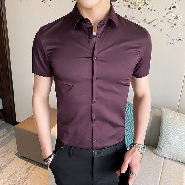 men's casual shirts short sleeve shirt man summer business office formal basic style male solid color blouses, White;black
men's casual shirts short sleeve shirt man summer business office formal basic style male solid color blouses, White;black