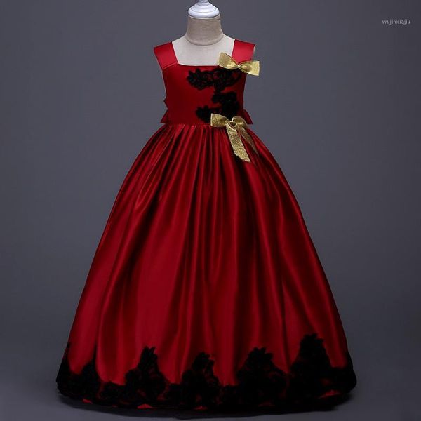 girl's dresses kids girls princess lace christmas full ball gown long party dress children clothing bow xmas costume masquerade1, Red;yellow
girl's dresses kids girls princess lace christmas full ball gown long party dress children clothing bow xmas costume masquerade1, Red;yellow
