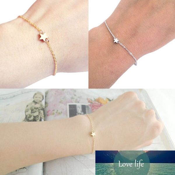 bracelet for women pentagram gold and silver color pulseira feminina lover's engagement jewelry, Golden;silver 
bracelet for women pentagram gold and silver color pulseira feminina lover's engagement jewelry, Golden;silver