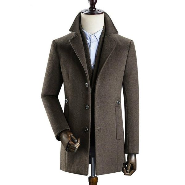 men's wool & blends winter coat men 2021 arrival thicked trench men,men's jackets ,k627, Black
men's wool & blends winter coat men 2021 arrival thicked trench men,men's jackets ,k627, Black