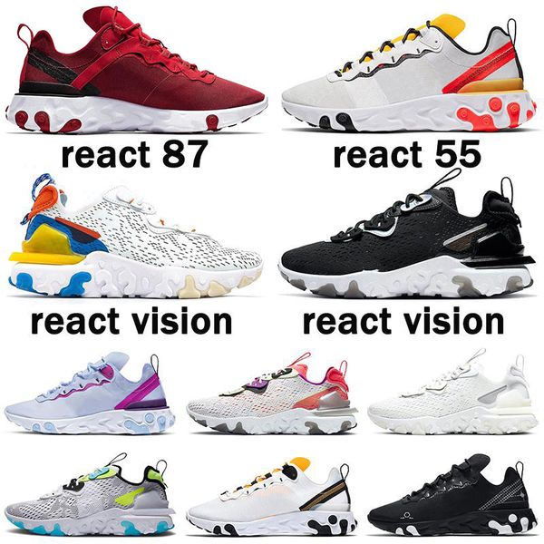 react vision element 55 87 triple black white anthracite men women running shoes iridescent outdoor mens trainers sport sneakers
react vision element 55 87 triple black white anthracite men women running shoes iridescent outdoor mens trainers sport sneakers