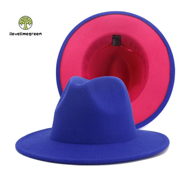 wide brim hats 2021 jazz panama woolen felt fedora hat with women men elegant royal blue patchwork, Blue;gray
wide brim hats 2021 jazz panama woolen felt fedora hat with women men elegant royal blue patchwork, Blue;gray