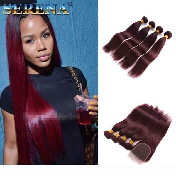 burgundy wine red 99j brazilian virgin hair weave bundles with closure 4*4 peruvian malaysian silky straight baby remy human hair extension, Black;brown
burgundy wine red 99j brazilian virgin hair weave bundles with closure 4*4 peruvian malaysian silky straight baby remy human hair extension, Black;brown