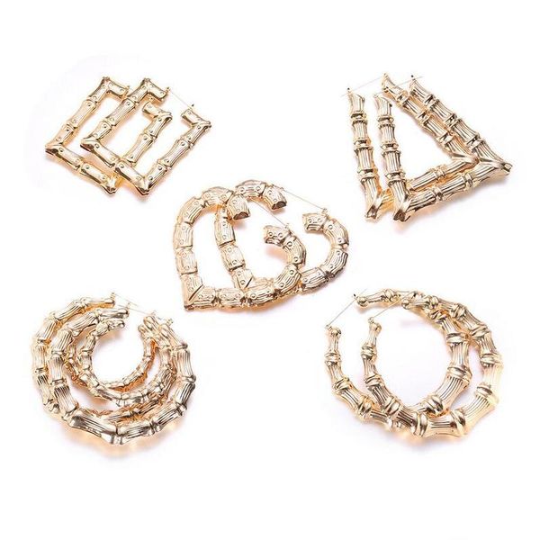 fashion big earrings heart round shaped ethnic large vintage rose gold plated bamboo hoop earrings 5 styles mixed for women epacket 191lh, Golden;silver
fashion big earrings heart round shaped ethnic large vintage rose gold plated bamboo hoop earrings 5 styles mixed for women epacket 191lh, Golden;silver