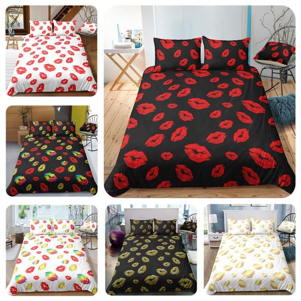 lipstick lips printed bedding set sanding duvet cover soft and comfortable bedding quilt cover with pillowcases bed set
lipstick lips printed bedding set sanding duvet cover soft and comfortable bedding quilt cover with pillowcases bed set