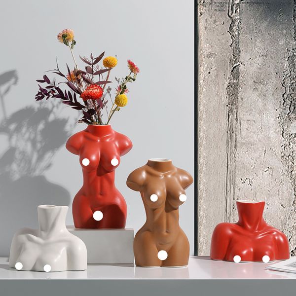 bust statue ceramic vase female body art vase living room garden decoration dried flower flower arrangement ornament home decor
bust statue ceramic vase female body art vase living room garden decoration dried flower flower arrangement ornament home decor