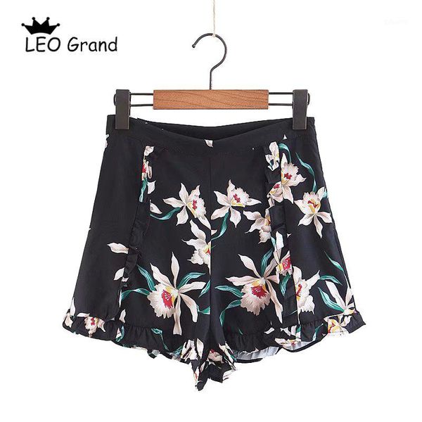 leo grand women casual floral printed shorts zipper ruffles design shorts high waist pantalones cortos 9130451, White;black
leo grand women casual floral printed shorts zipper ruffles design shorts high waist pantalones cortos 9130451, White;black
