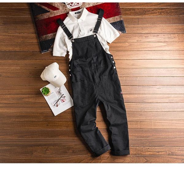 black japanese and korean men's jumpsuit hip-hop straight leg overalls pocket casual pants clothing, Blue
black japanese and korean men's jumpsuit hip-hop straight leg overalls pocket casual pants clothing, Blue