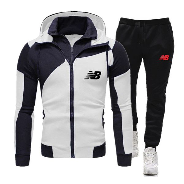 20 new men fashion striped long sleeve hoodies pants set male tracksuit sport suit men's gyms set casual sportswear suit q1216, Black;white
20 new men fashion striped long sleeve hoodies pants set male tracksuit sport suit men's gyms set casual sportswear suit q1216, Black;white