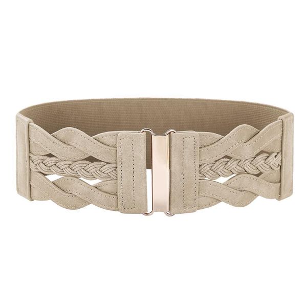 women elastic corset waist belt buckle fashion wide waistband stretch belt, Black;brown
women elastic corset waist belt buckle fashion wide waistband stretch belt, Black;brown
