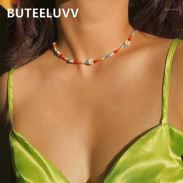 BUTEELUVV Colorful Beads Choker Necklace for Women Bohemian Gypsy Ethnic Blue White Flower Handmade Bead Chain Necklace Jewelry1, Golden;silver
BUTEELUVV Colorful Beads Choker Necklace for Women Bohemian Gypsy Ethnic Blue White Flower Handmade Bead Chain Necklace Jewelry1, Golden;silver