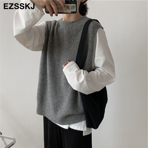 cashmere new spring sweater vest women o-neck knitted vest female casual tank sleeveless twist knit pullovers lj201127, White;black
cashmere new spring sweater vest women o-neck knitted vest female casual tank sleeveless twist knit pullovers lj201127, White;black
