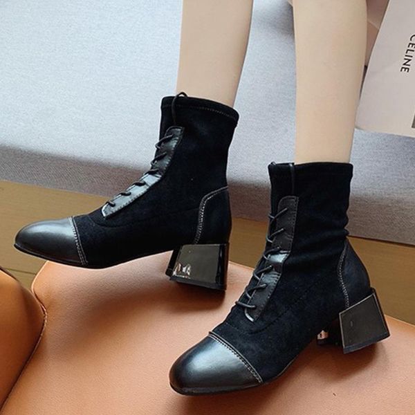 boots lapolaka brand design patchwork shoelace women shoes woman fashion square heels ankle female, Black
boots lapolaka brand design patchwork shoelace women shoes woman fashion square heels ankle female, Black