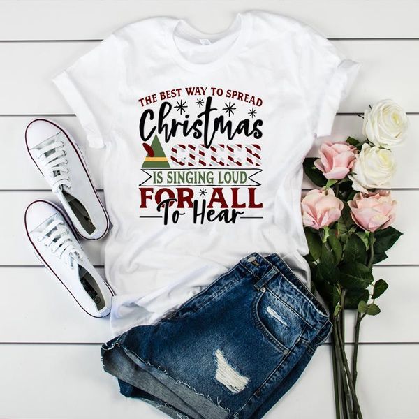 women graphic singing loud letters cartoon print merry christmas ladies tshirt female womens clothes t tee shirt t-shirt, White
women graphic singing loud letters cartoon print merry christmas ladies tshirt female womens clothes t tee shirt t-shirt, White