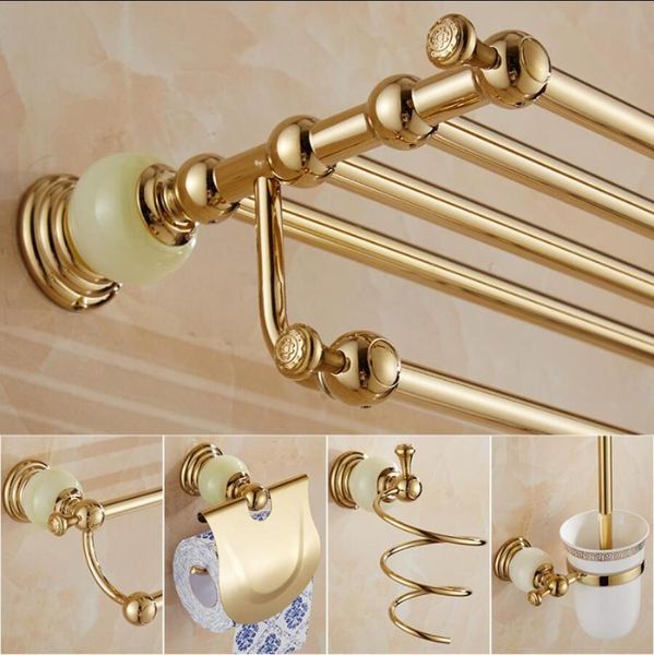 bath accessory set brass and jade gold bathroom accessories set,paper holder,towel bar,soap basket,towel rack,towel ring, hardware
bath accessory set brass and jade gold bathroom accessories set,paper holder,towel bar,soap basket,towel rack,towel ring, hardware