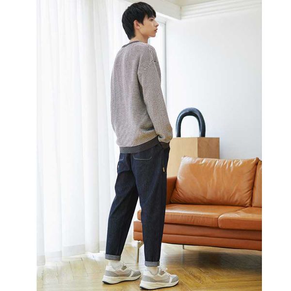 autumn winter sweater men round neck fashion color matching striped knitted casual basic bottoming long sleeve pullover, White;black
autumn winter sweater men round neck fashion color matching striped knitted casual basic bottoming long sleeve pullover, White;black