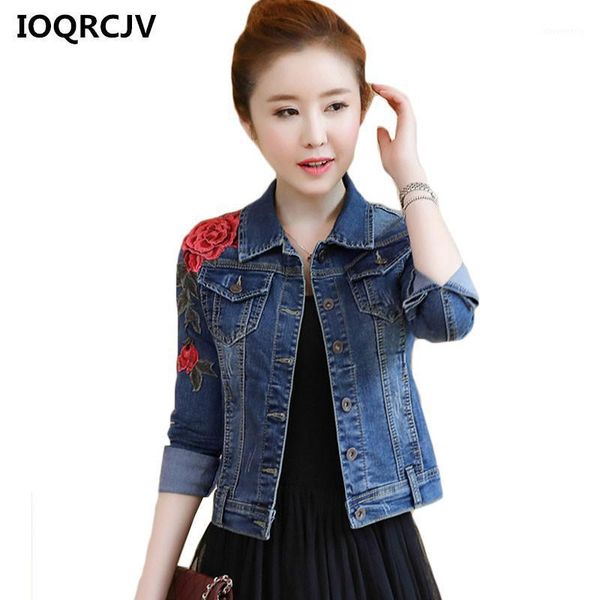 women's jackets women's denim autumn vintage casual single breasted coat female embroidery jean jacket outerwear women basic coats, Black;brown
women's jackets women's denim autumn vintage casual single breasted coat female embroidery jean jacket outerwear women basic coats, Black;brown