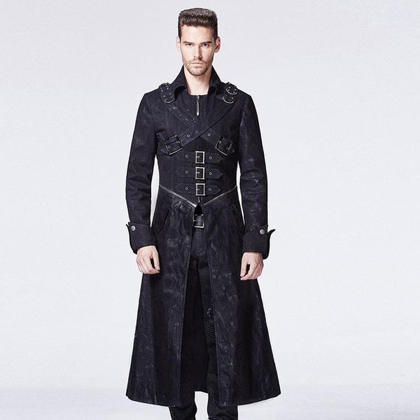 wholesale- punk products gothic jacket fork buckle medium-long men outerwear coat1 men's jackets, Black;brown
wholesale- punk products gothic jacket fork buckle medium-long men outerwear coat1 men's jackets, Black;brown