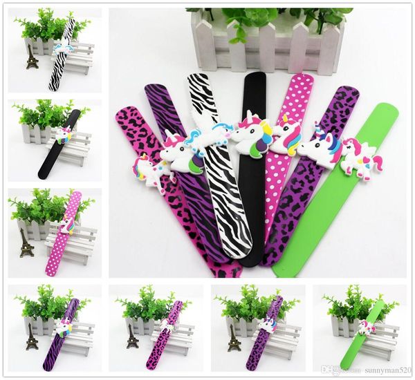 new fashion multicolor unicorn silicone slap snap wrap bracelet flexible wristband jewelry lovely gift ing, Silver
new fashion multicolor unicorn silicone slap snap wrap bracelet flexible wristband jewelry lovely gift ing, Silver