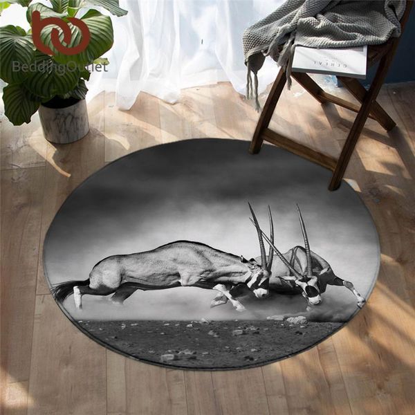 beddingoutlet animal bedroom floor mat antelope round carpet 3d pgraphy area rugs black and white living room alfombra 150cm
beddingoutlet animal bedroom floor mat antelope round carpet 3d pgraphy area rugs black and white living room alfombra 150cm