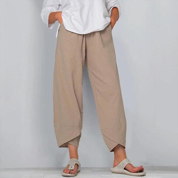 cotton linen 2020 autumn solid woman pants elastic waist wide leg pant plus size loose harem high waist pocket casual trousers, Black;white
cotton linen 2020 autumn solid woman pants elastic waist wide leg pant plus size loose harem high waist pocket casual trousers, Black;white