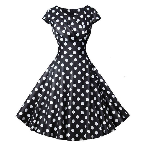 party women's hepburn printed with cocktail drs, Black;gray