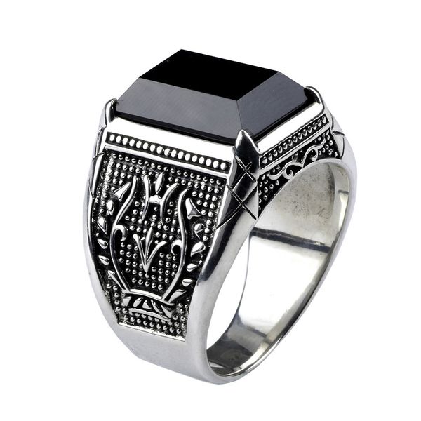 vintage ring men real pure 925 sterling silver jewelry black obsidian natural stone rings for mens punk rock fashion j190625
vintage ring men real pure 925 sterling silver jewelry black obsidian natural stone rings for mens punk rock fashion j190625