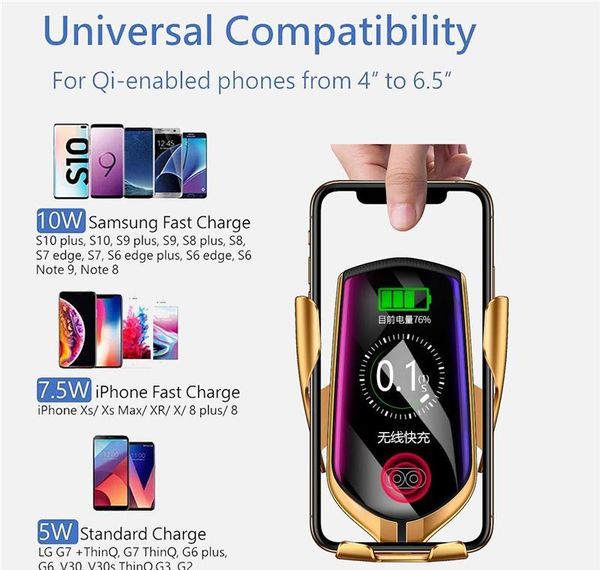 matic clamping infrared induction qi car wireless charger stand fast charging for iphone 11 pro max x bbynan bde_home
matic clamping infrared induction qi car wireless charger stand fast charging for iphone 11 pro max x bbynan bde_home