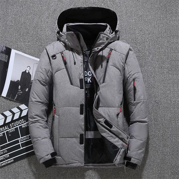 men's winter jacket thick snow parka overcoat white duck down jacket men wind breaker brand goose coat lj201216, Black
men's winter jacket thick snow parka overcoat white duck down jacket men wind breaker brand goose coat lj201216, Black