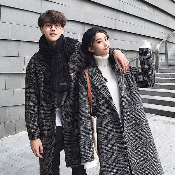 autumn and winter thick thousand bird windbreaker men's middle long korean students' handsome woolen coat, Tan;black
autumn and winter thick thousand bird windbreaker men's middle long korean students' handsome woolen coat, Tan;black