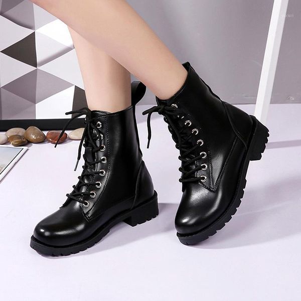 boots women black ankle solid leather lace up round toe shoes outdoor pu female winter botas mujer1
boots women black ankle solid leather lace up round toe shoes outdoor pu female winter botas mujer1