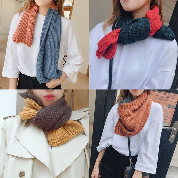autumn / winter new scarf women's brand version versatile knitting wool color matching trend student's bib for warmth klwe, Blue;gray
autumn / winter new scarf women's brand version versatile knitting wool color matching trend student's bib for warmth klwe, Blue;gray