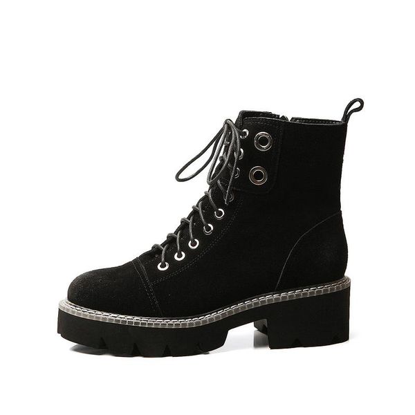 boots black real cowhide leather ankle for women lace up platform winter warm plush street style shoes
boots black real cowhide leather ankle for women lace up platform winter warm plush street style shoes