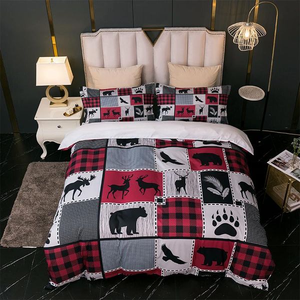 bohemia bedding set king size black bear deer print duvet cover for adults nordic bed cover 3d quilts home bedroom decor
bohemia bedding set king size black bear deer print duvet cover for adults nordic bed cover 3d quilts home bedroom decor
