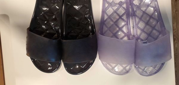 no box) 21ss popular style pvc lady slide sandal branded womens flat sandal luxurys designers big size 35-41, Black 
no box) 21ss popular style pvc lady slide sandal branded womens flat sandal luxurys designers big size 35-41, Black