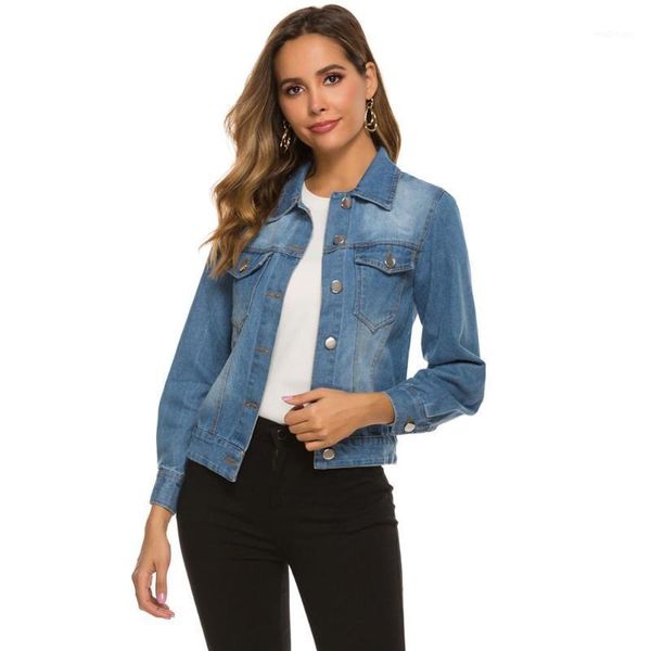 2020 new arrival autumn women denim jacket long sleeved for female jeans jackets womens denim coat loose casual outwear, Black;brown
2020 new arrival autumn women denim jacket long sleeved for female jeans jackets womens denim coat loose casual outwear, Black;brown