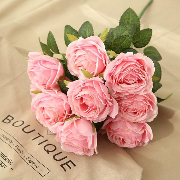 decorative flowers & wreaths flone artificial rose bouquet fake 10 head boquet home decor fleurs artificielles en soie haute qualite
decorative flowers & wreaths flone artificial rose bouquet fake 10 head boquet home decor fleurs artificielles en soie haute qualite