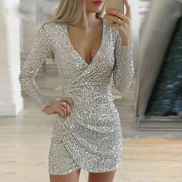 silver glitter dresses for women deep v-neck sequin mini bodycon dress autumn winter long sleeve party dress clothes, Black;gray
silver glitter dresses for women deep v-neck sequin mini bodycon dress autumn winter long sleeve party dress clothes, Black;gray
